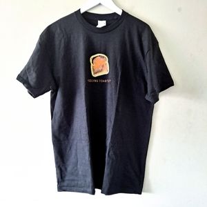 Fruit of the Loom Black "Feeling Toasted?" T-Shirt